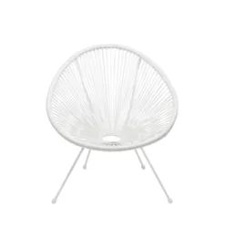 Fotel ACAPULCO 85 cm mono biały*KARE Discount