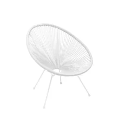 Fotel ACAPULCO 85 cm mono biały*KARE Discount