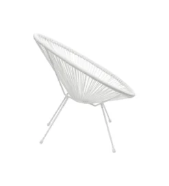 Fotel ACAPULCO 85 cm mono biały*KARE Discount