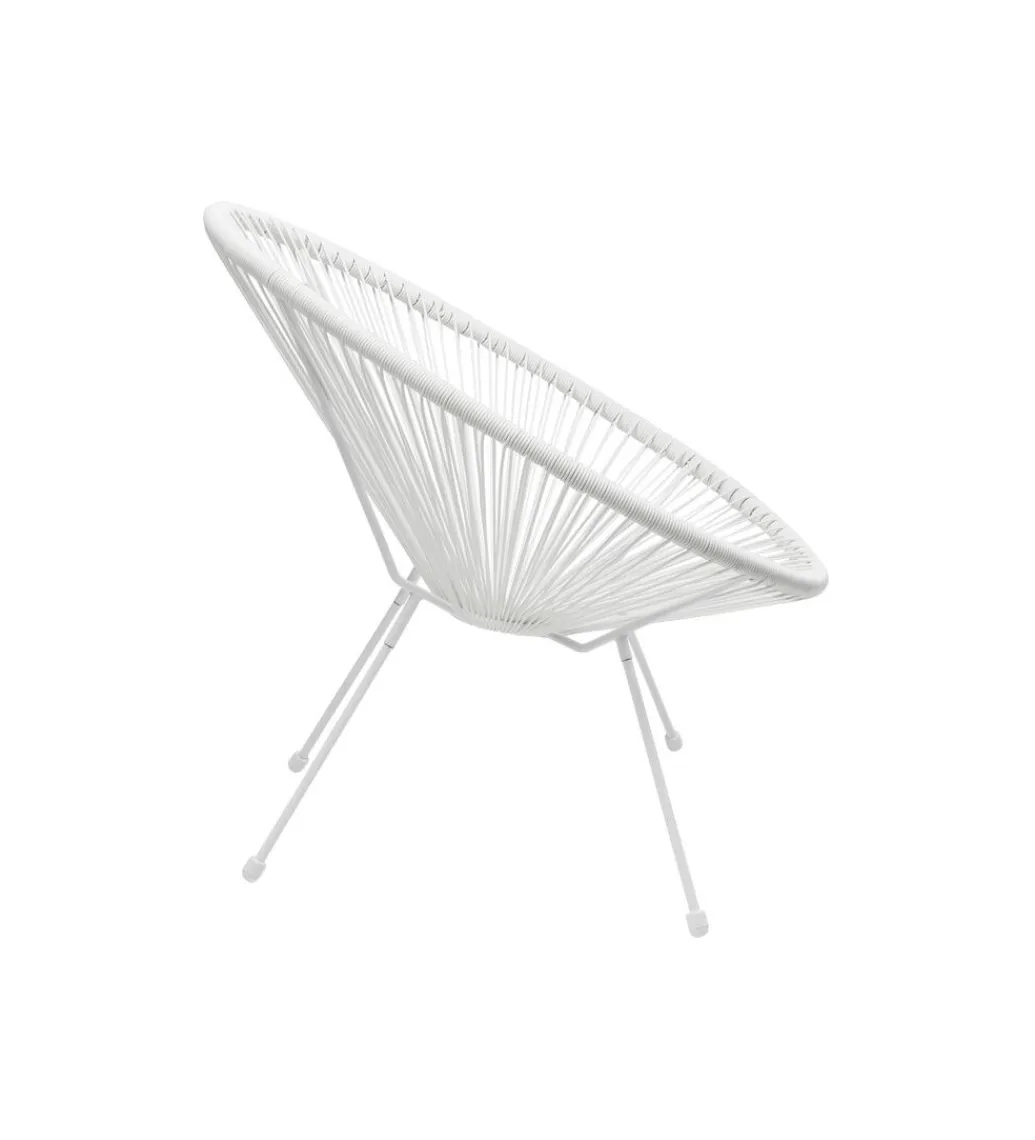 Fotel ACAPULCO 85 cm mono biały*KARE Discount