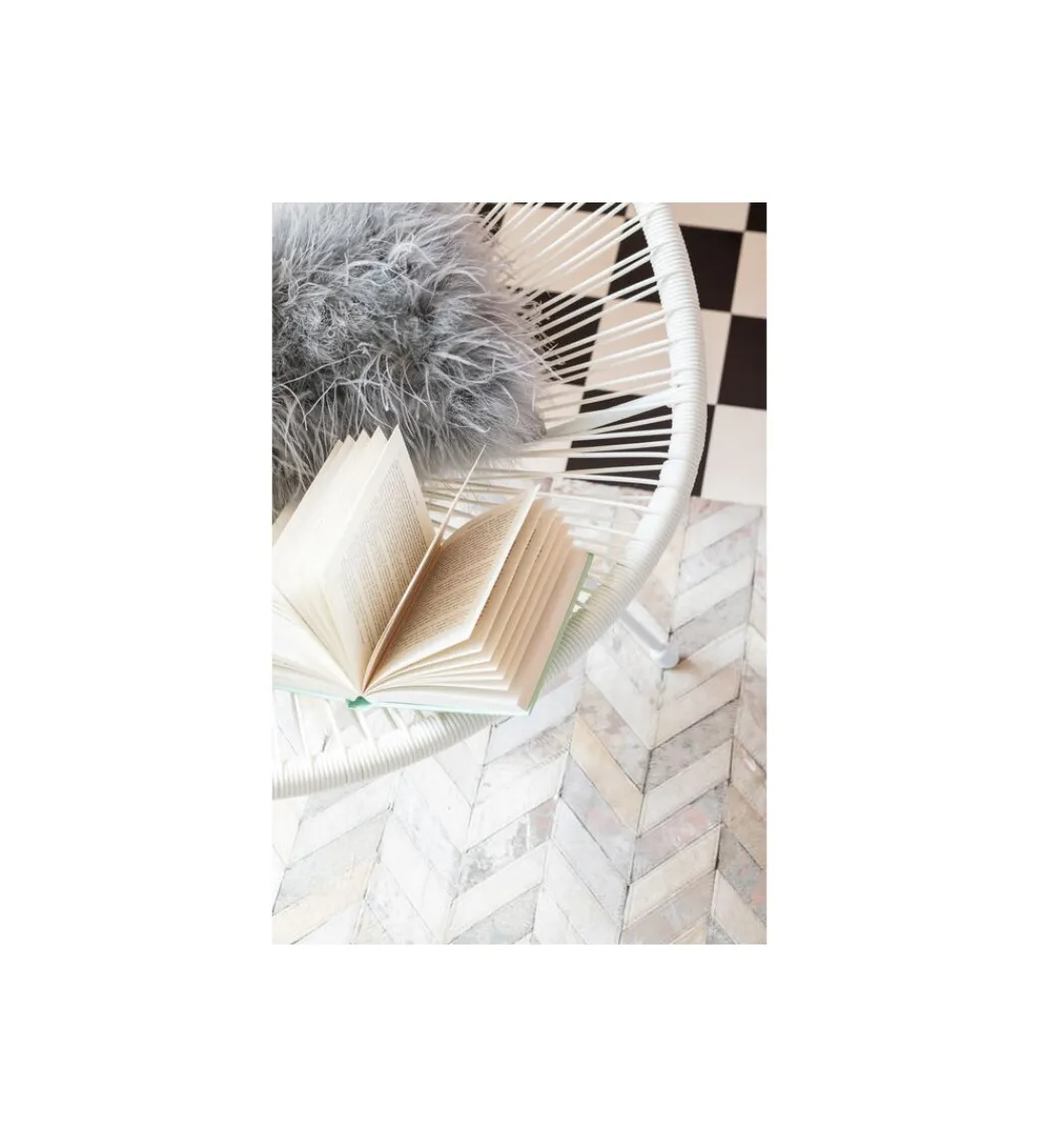 Fotel ACAPULCO 85 cm mono biały*KARE Discount
