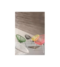 Fotel ACAPULCO 85 cm mono biały*KARE Discount