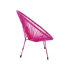 Fotel ACAPULCO 85 cm mono różowy*KARE Discount