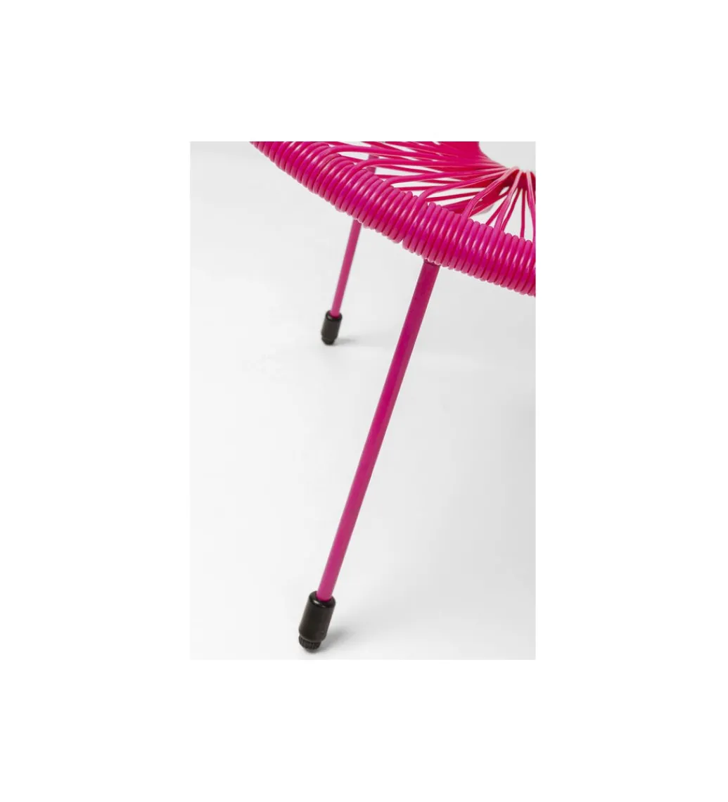 Fotel ACAPULCO 85 cm mono różowy*KARE Discount