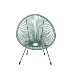 Fotel ACAPULCO 85 cm mono zielony*KARE Outlet
