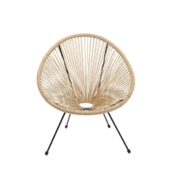 Fotel ACAPULCO 85 cm naturalny*KARE Outlet
