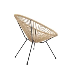 Fotel ACAPULCO 85 cm naturalny*KARE Outlet