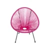 Fotel ACAPULCO 85 cm różowy*KARE Outlet
