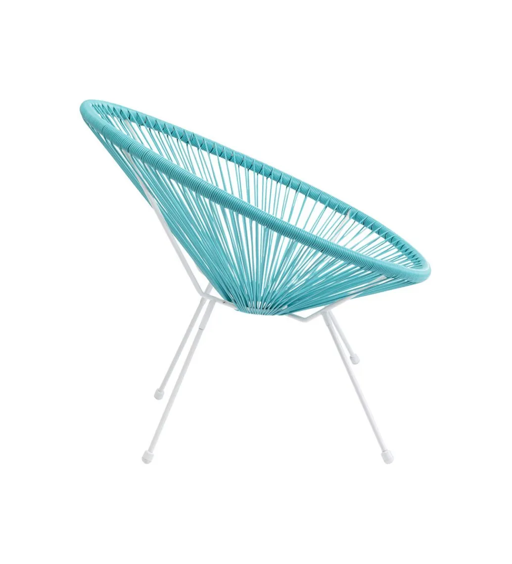 Fotel ACAPULCO 85 cm turkusowy*KARE Sale