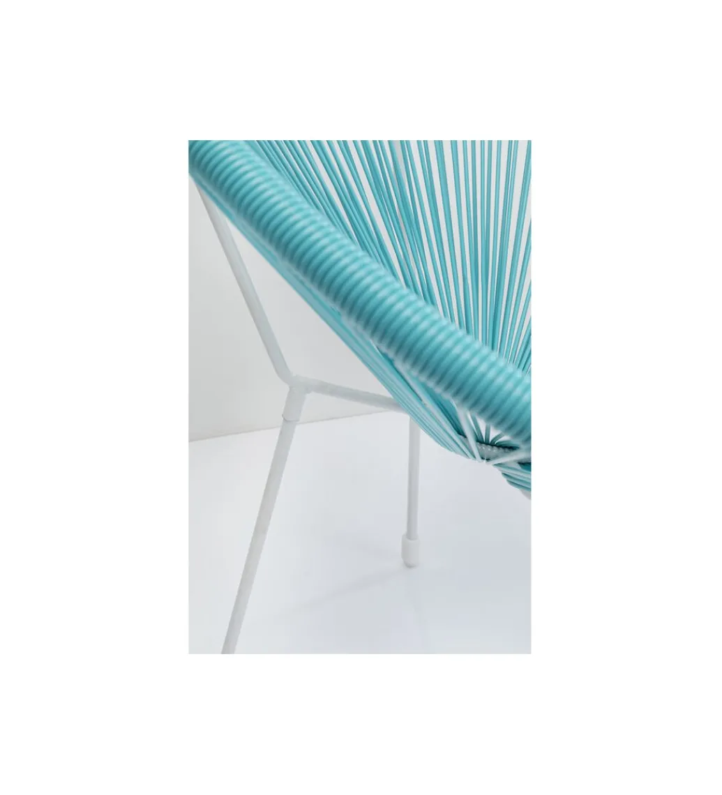 Fotel ACAPULCO 85 cm turkusowy*KARE Sale