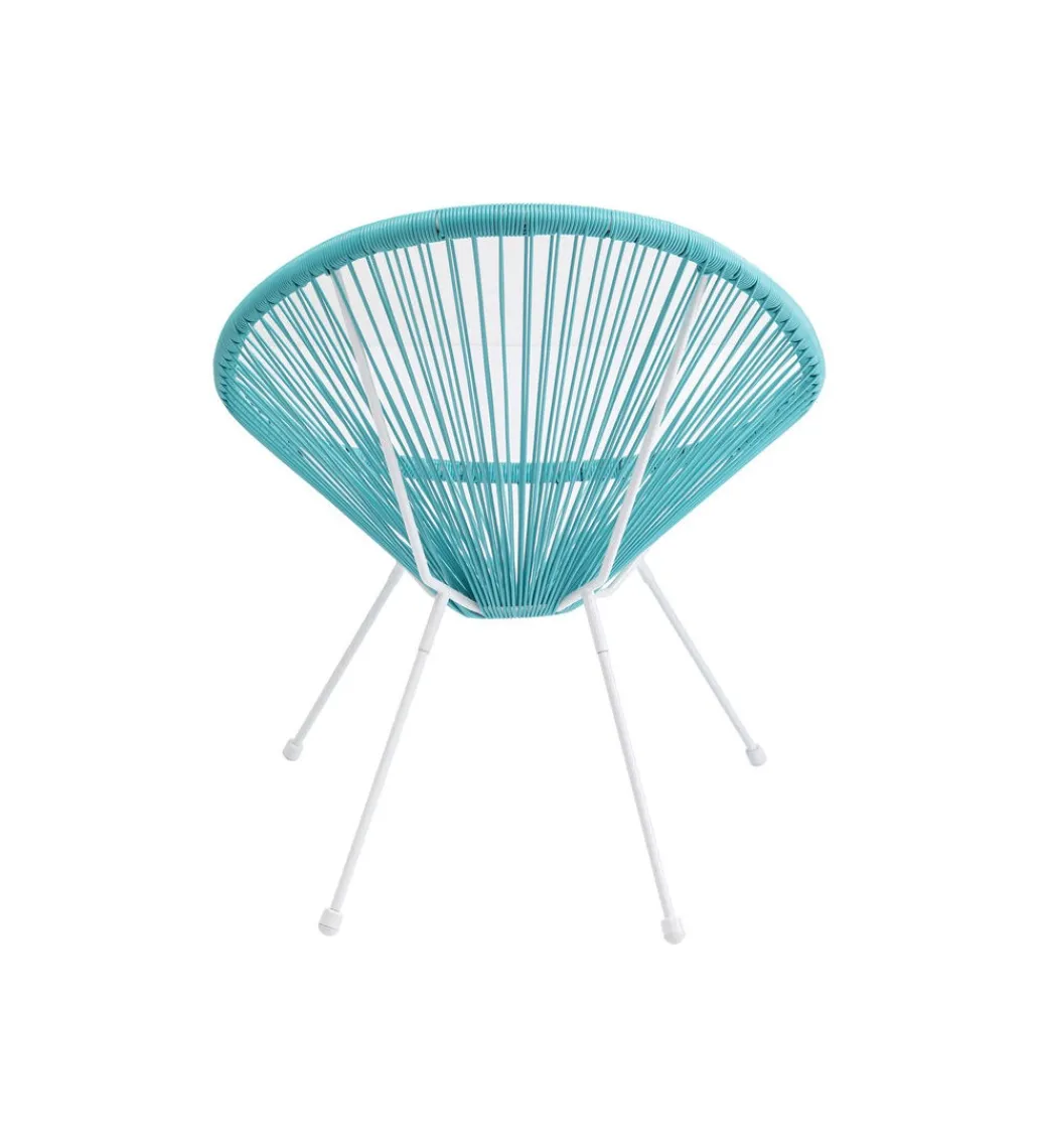 Fotel ACAPULCO 85 cm turkusowy*KARE Sale