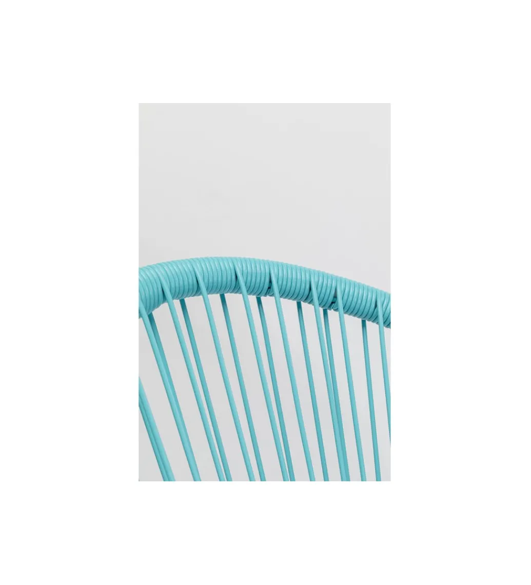 Fotel ACAPULCO 85 cm turkusowy*KARE Sale