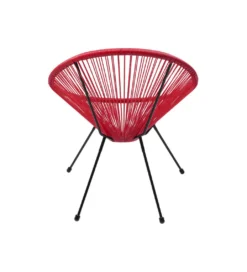 Fotel ACAPULCO 85 cm wiśniowy*KARE