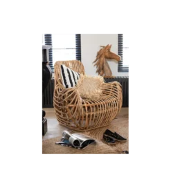 Fotel Ana Rattan Naturalny*J-Line New
