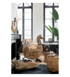 Fotel Ana Rattan Naturalny*J-Line New