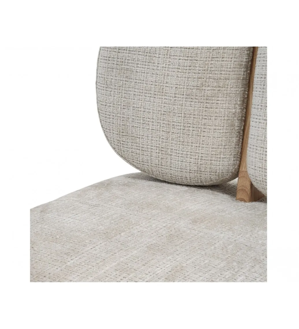 Fotel ARHOA 82 cm drewno brzozy beżowy*Imeri