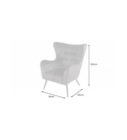 Fotel ARIANA szary*Invicta Interior Online