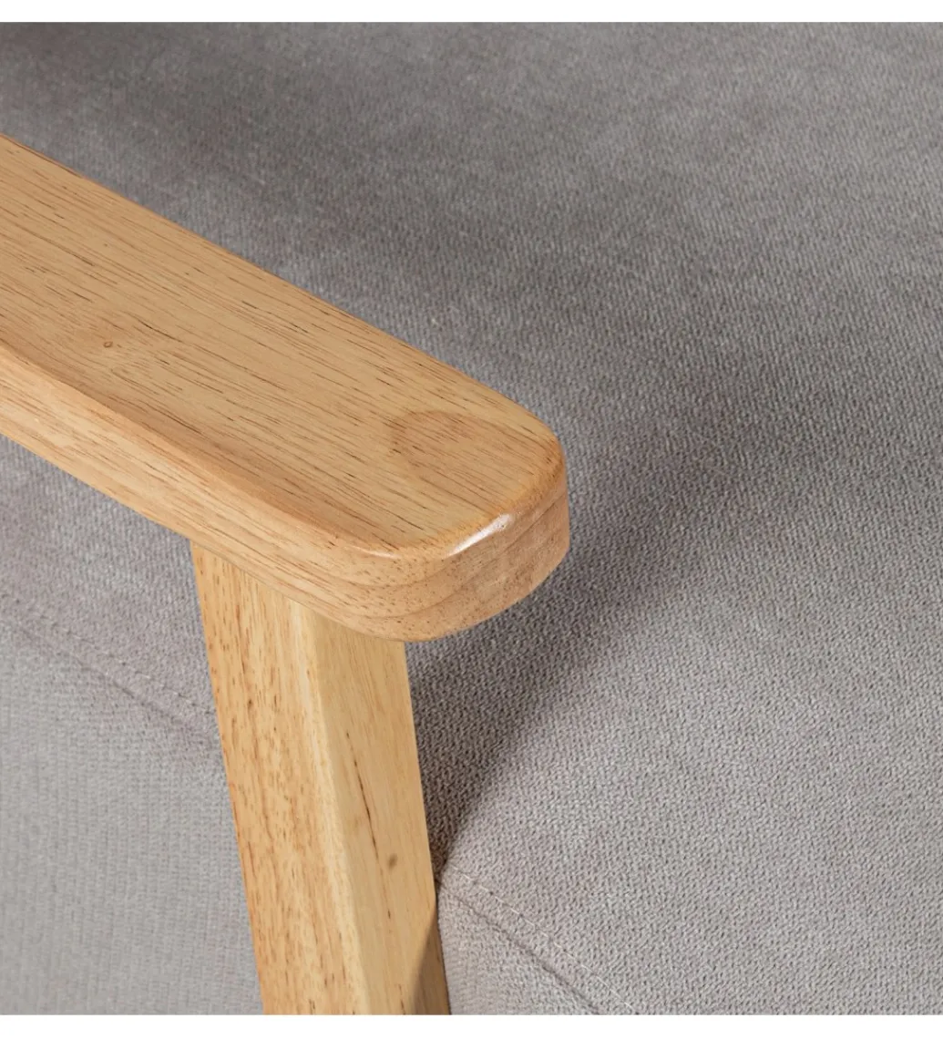 Fotel ARMESY 82 cm beżowy naturalny*Exclusivas Discount
