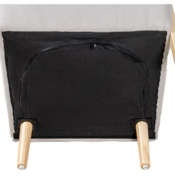 Fotel ARMESY 82 cm beżowy naturalny*Exclusivas Discount