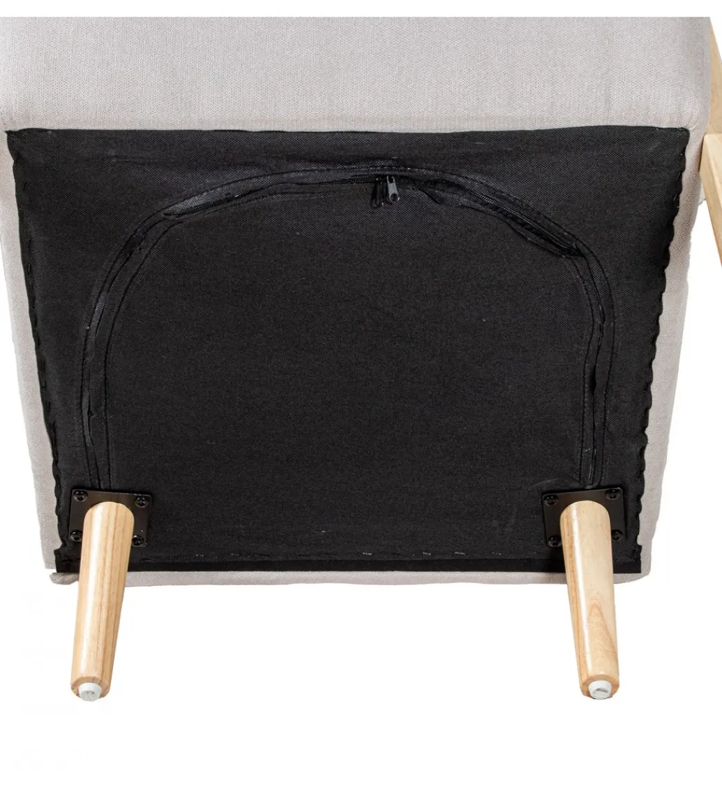 Fotel ARMESY 82 cm beżowy naturalny*Exclusivas Discount