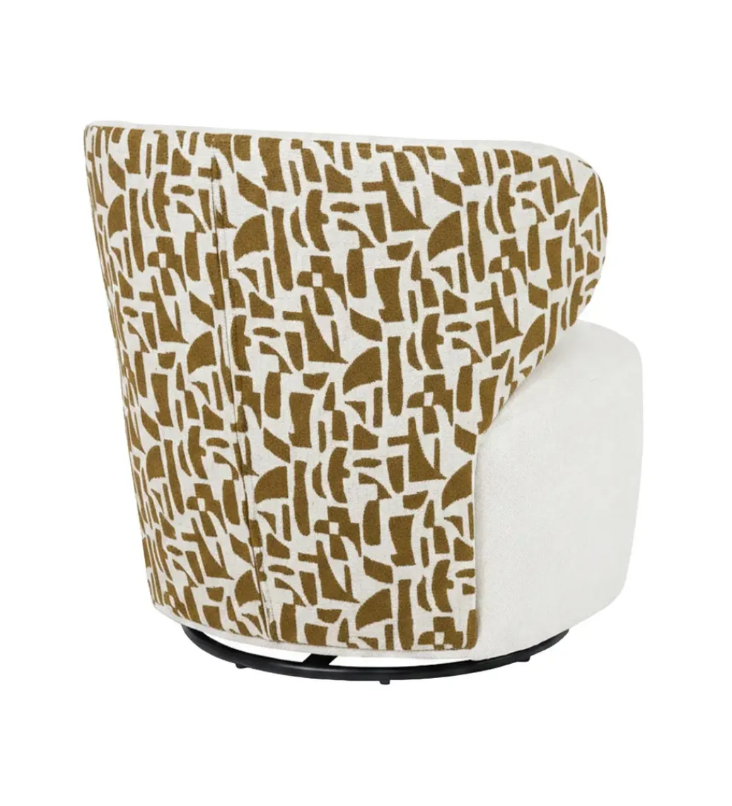 Fotel BITEJIDO 74 cm kremowa ochra*Zona-Design