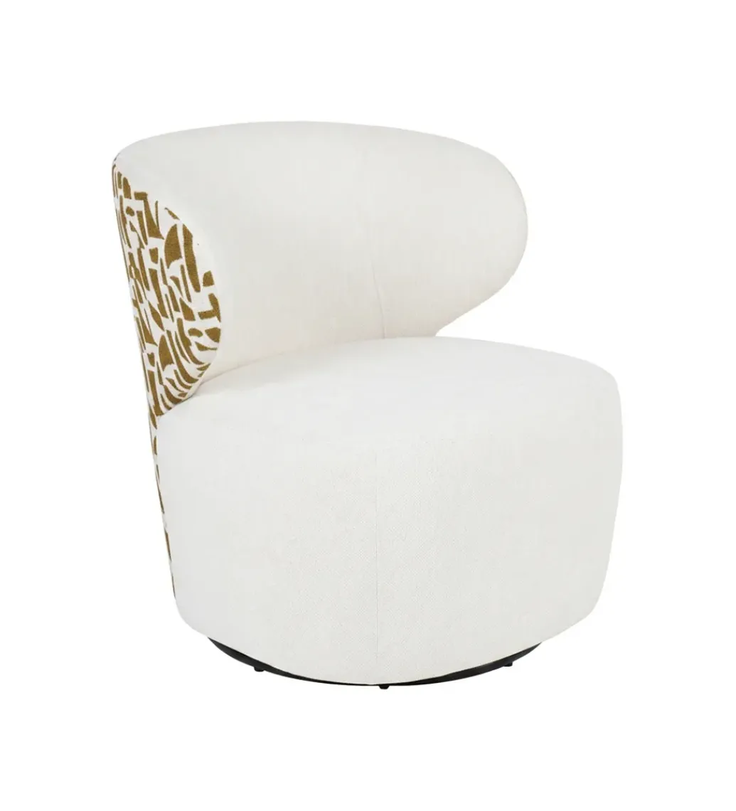 Fotel BITEJIDO 74 cm kremowa ochra*Zona-Design