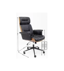 Fotel biurowy Check out czarny*KARE Sale