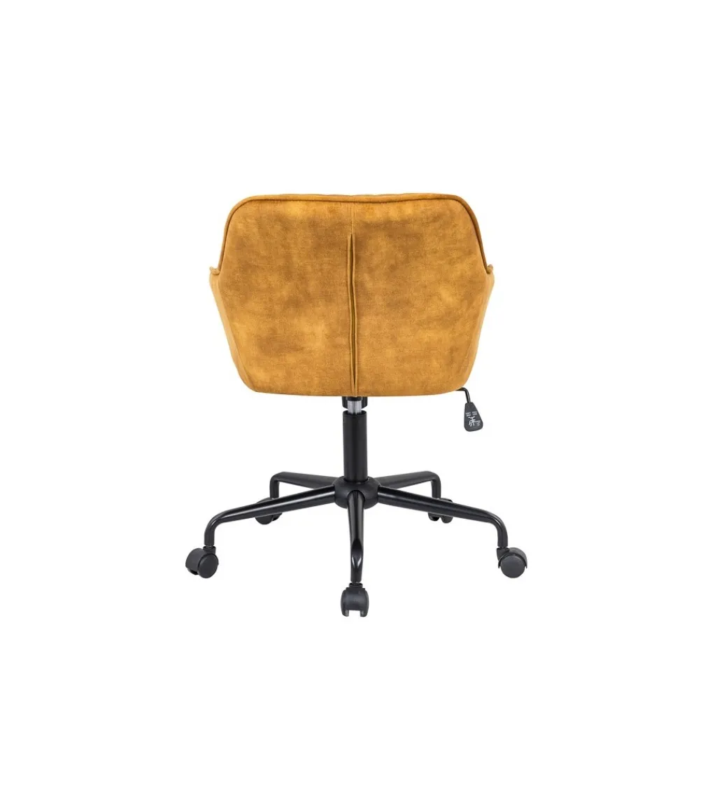 Fotel Biurowy Dutch Comfort ciemna musztarda*Invicta Interior Outlet