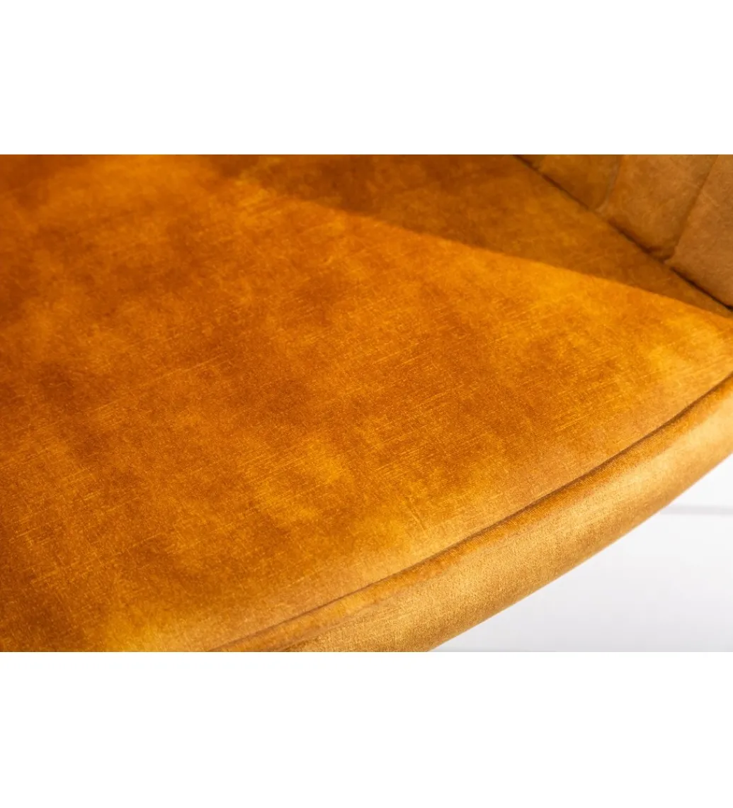 Fotel Biurowy Dutch Comfort ciemna musztarda*Invicta Interior Outlet