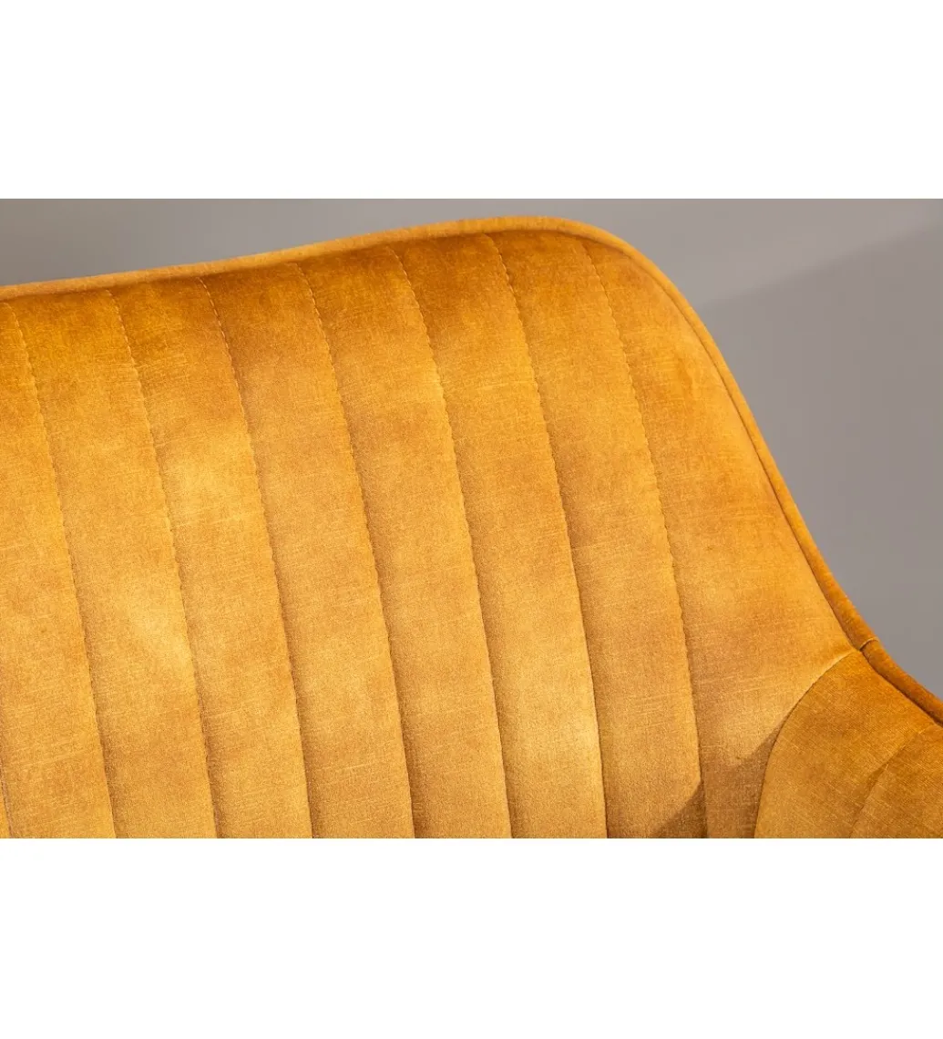 Fotel Biurowy Dutch Comfort ciemna musztarda*Invicta Interior Outlet