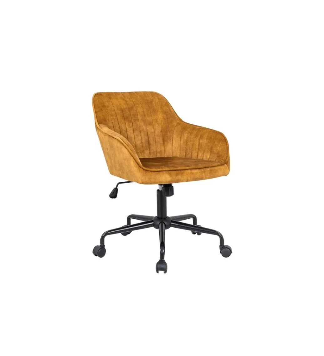 Fotel Biurowy Dutch Comfort ciemna musztarda*Invicta Interior Outlet