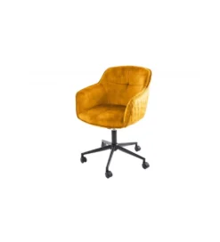 Fotel biurowy Edmonton ciemna musztarda*Invicta Interior Outlet