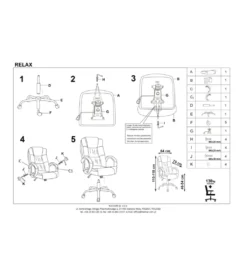 Fotel biurowy RELAX brązowy*Halmar New