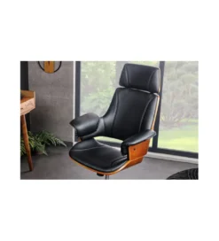 Fotel biurowy SPLIT czarny*Invicta Interior Online