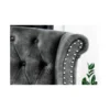 Fotel BRIGIDA Chesterfield szary*Invicta Interior Outlet