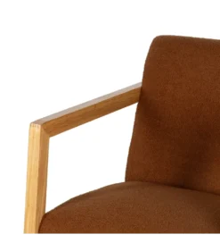 Fotel bujany AKKO 72 cm drewno kauczuk*Zona-Design