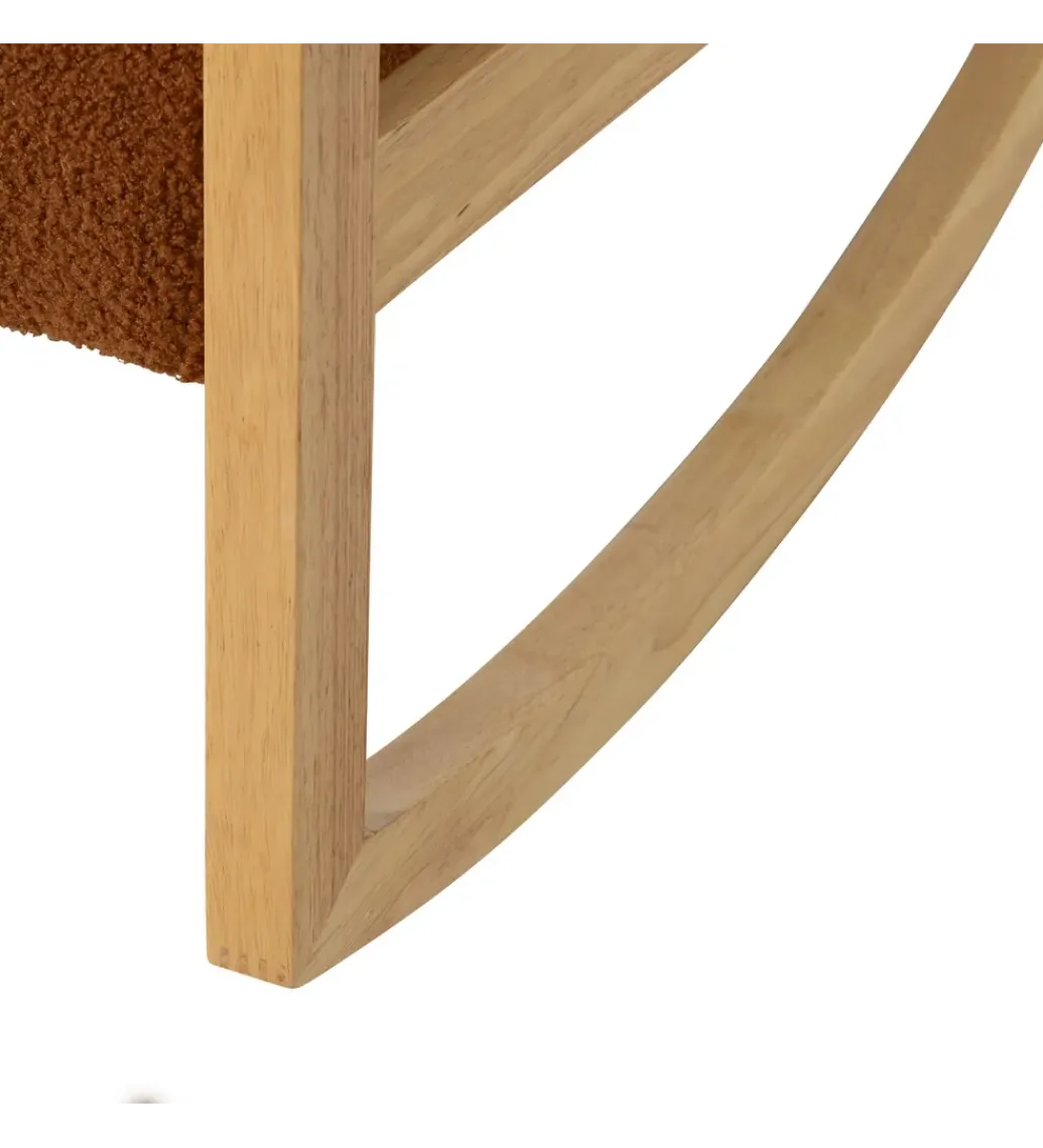 Fotel bujany AKKO 72 cm drewno kauczuk*Zona-Design