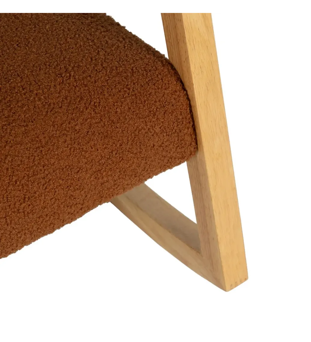 Fotel bujany AKKO 72 cm drewno kauczuk*Zona-Design