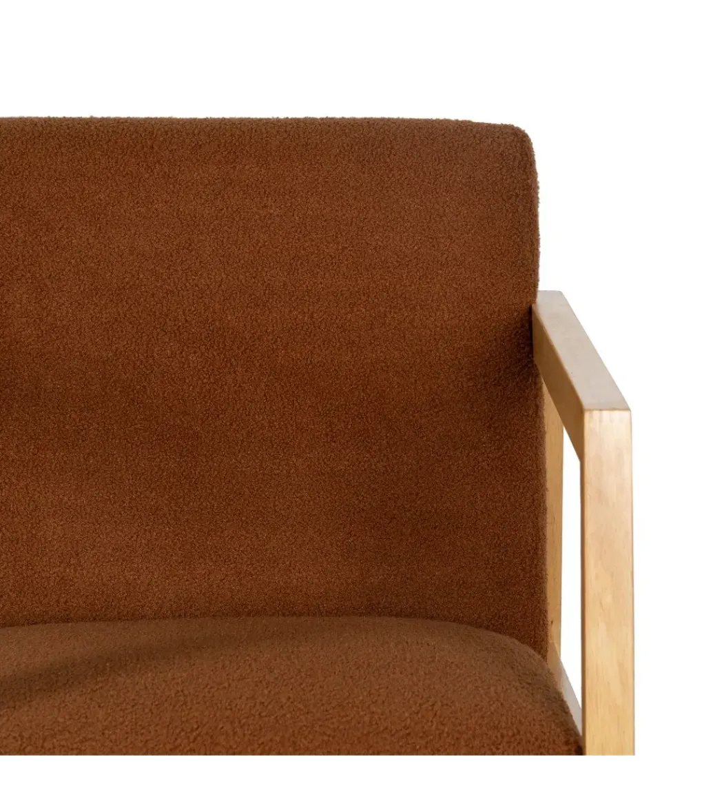 Fotel bujany AKKO 72 cm drewno kauczuk*Zona-Design