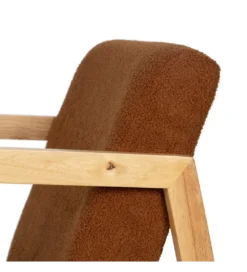Fotel bujany AKKO 72 cm drewno kauczuk*Zona-Design