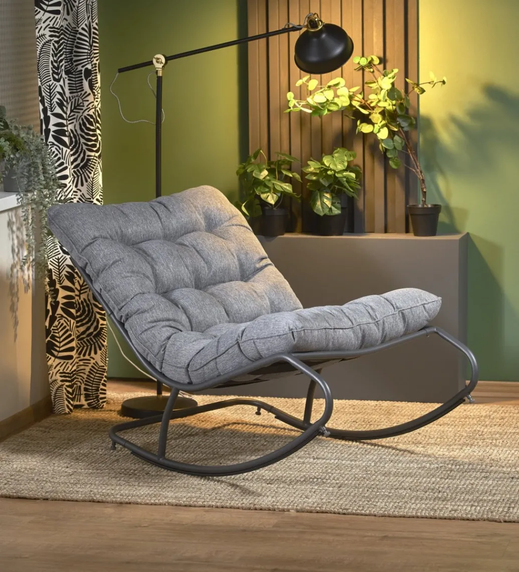 Fotel bujany GATTO szary*Halmar Clearance