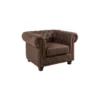 Fotel Chesterfield 105 Cm Brąz Vintage*Invicta Interior New