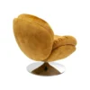 Fotel COSY 86 cm bursztynowy*KARE Hot
