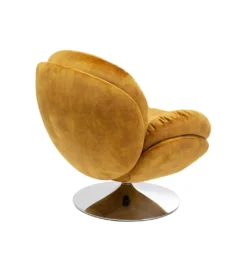 Fotel COSY 86 cm bursztynowy*KARE Hot