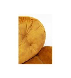 Fotel COSY 86 cm bursztynowy*KARE Hot