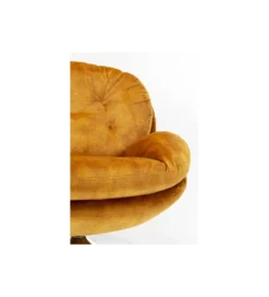 Fotel COSY 86 cm bursztynowy*KARE Hot