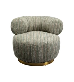 Fotel COUTURE STRIPES 70 cm niebieski*KARE Clearance