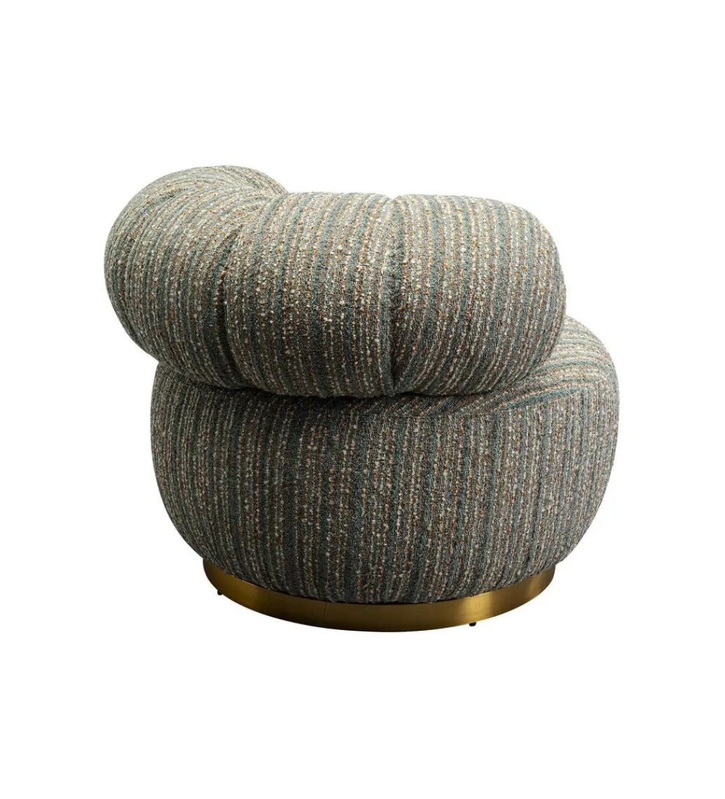 Fotel COUTURE STRIPES 70 cm niebieski*KARE Clearance