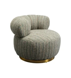 Fotel COUTURE STRIPES 70 cm niebieski*KARE Clearance