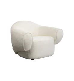 Fotel Dreamy Bouclé 110 cm kremowy*KARE New